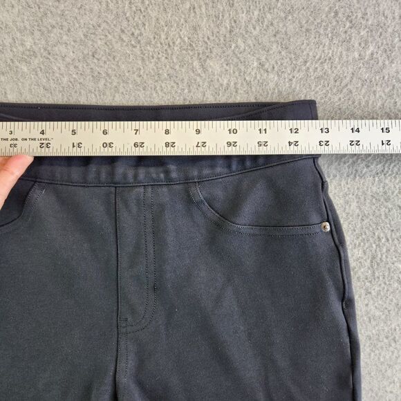Spanx Pants Womens Small Black The Perfect Cropped Straight Leg Slimming Pull On - Picture 5 of 14